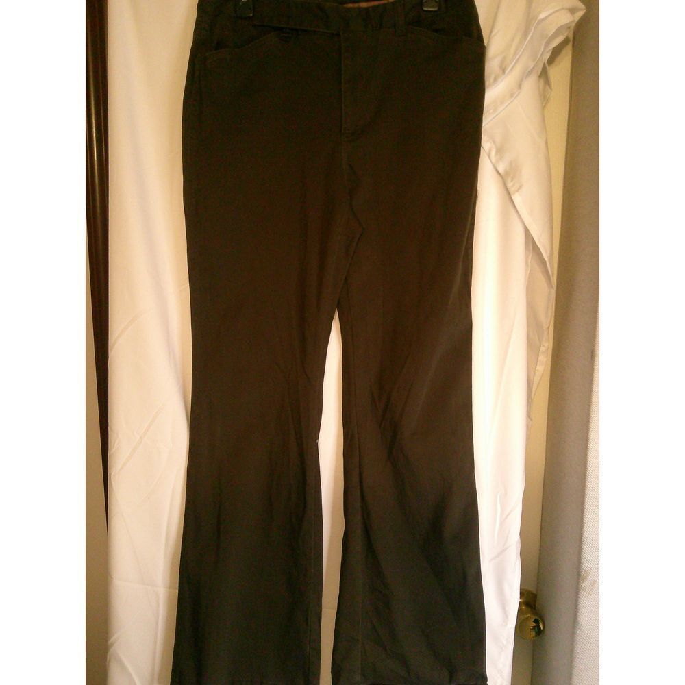 Caribbean Joe Brown Women's Size 10 Dark Wash Bootcut Jeans Cotton Spandex